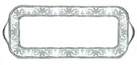 Couronne Imperiale Platinum & Ivory Oblong Cake Plate