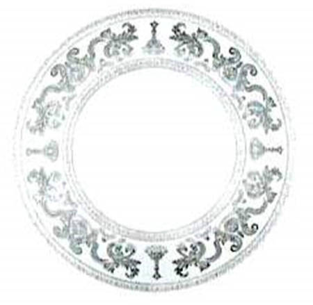 Couronne Imperiale Platinum & Ivory Cake Plate