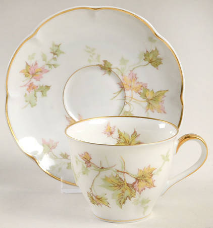 Autumn Leaf (Isle de France) Flat Demitasse Cup & Saucer Set