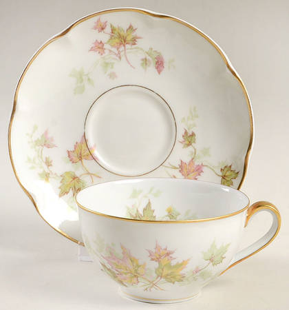 Autumn Leaf (Isle de France) Flat Cup & Saucer Set