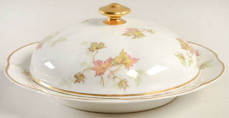 Autumn Leaf (Isle de France) Round Covered Butter
