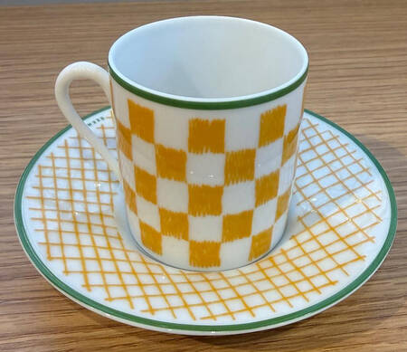 A Walk in the Garden Flat Demitasse Cup & Saucer Set