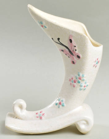 Butterfly 6" Cornucopia Vase