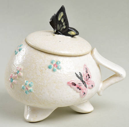 Butterfly Sugar Bowl & Lid
