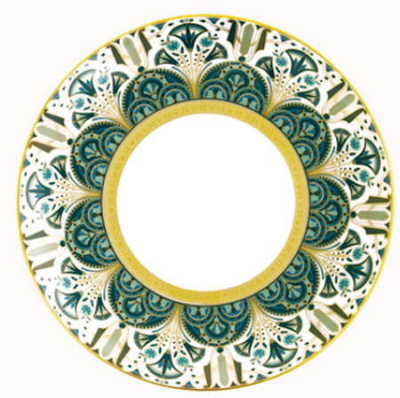Reves Du Nil Salad/Dessert Plate