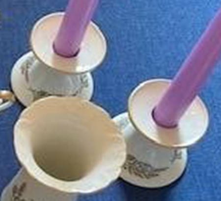 Caluna Vulgaris Single Light Candlestick