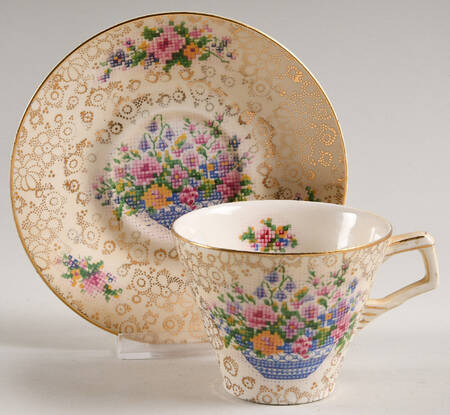 4701 Flat Cup & Saucer Set by Hollinshead & Kirkham