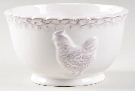 White Chicken Collection Soup/Cereal Bowl