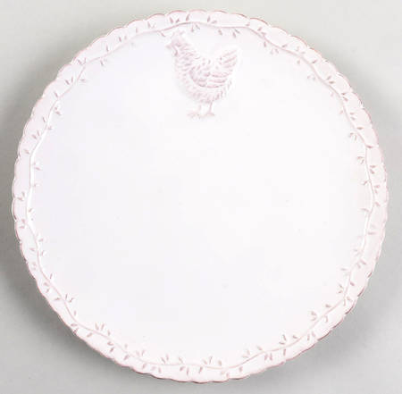 White Chicken Collection Luncheon Plate by Hobby Lobby