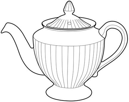 Teapots By Hall (Non-Pattern) Los Angeles Teapot & Lid