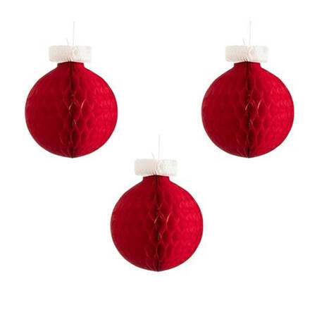 Table Decor (Set of 3) Small Paper Honeycomb Ornament