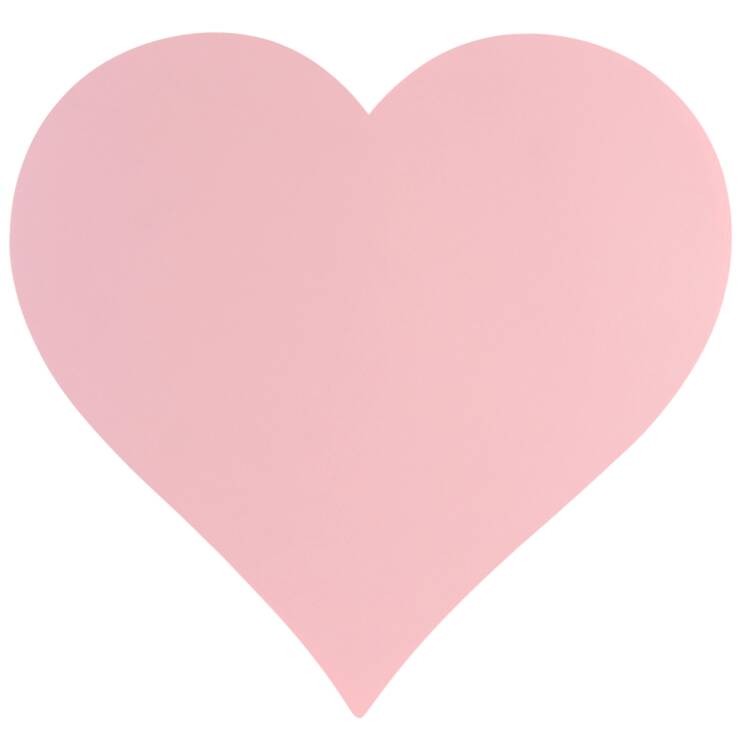 Table Decor Pad of 12 Die-Cut Pink Heart Paper Placemats