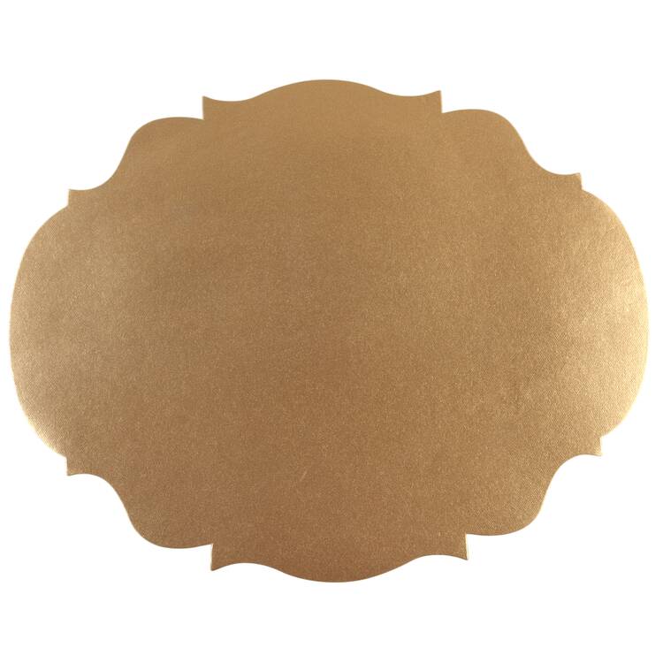 Table Decor Die-Cut Gold French Frame Placemat-12 Sheets