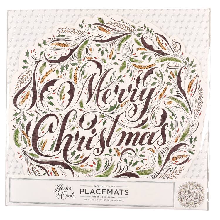 Table Decor Pad of 12 Paper Placemats
