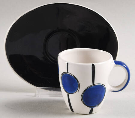 Orbit Flat Demitasse Cup & Saucer Set
