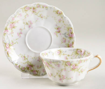 Schleiger 142-6 Flat Cup & Saucer Set by Haviland
