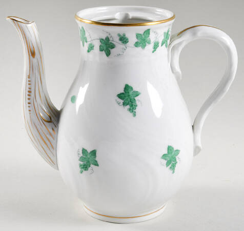 HER88 Green Small Coffee Pot No Lid