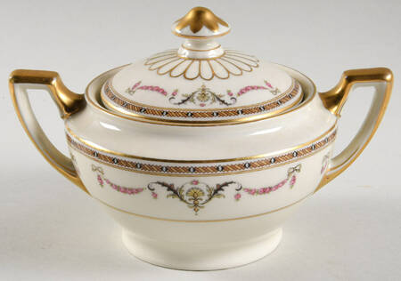 HC1522 (Ivory Body) Sugar Bowl & Lid