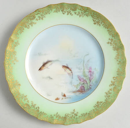 H1246 Green Luncheon Plate