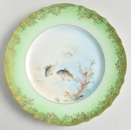 H1246 Green Luncheon Plate