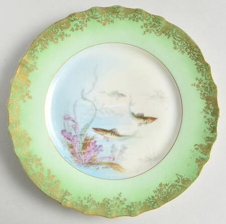 H1246 Green Luncheon Plate