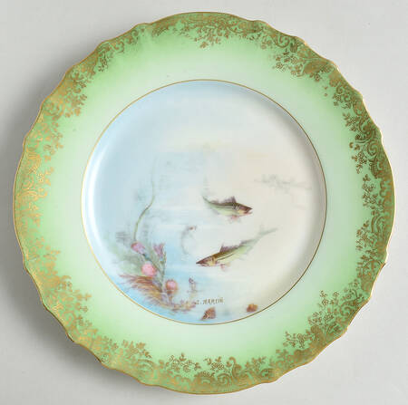 H1246 Green Luncheon Plate