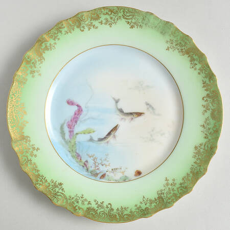 H1246 Green Luncheon Plate