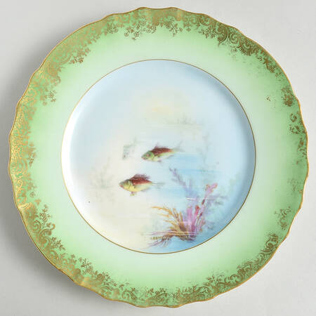 H1246 Green Luncheon Plate
