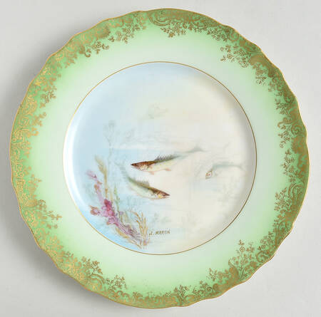 H1246 Green Luncheon Plate
