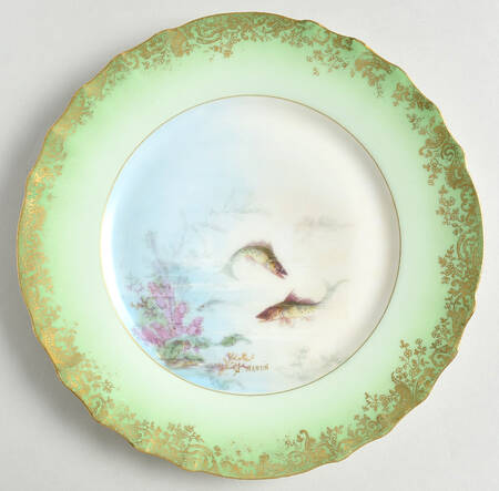 H1246 Green Luncheon Plate