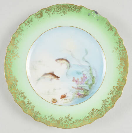 H1246 Green Luncheon Plate
