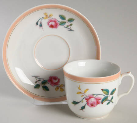 H5205 Flat Cup & Saucer Set by Haviland