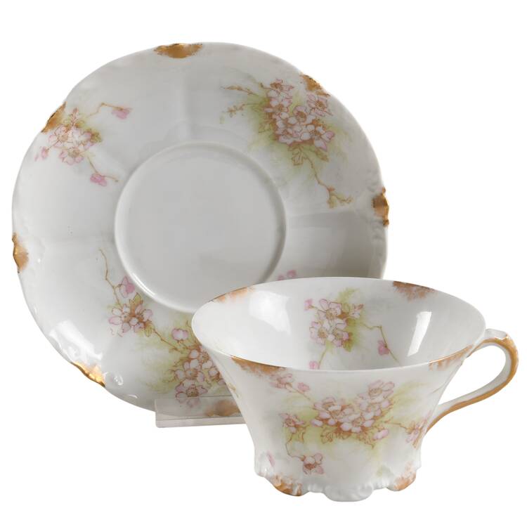 Schleiger 609H Flat Cup & Saucer Set