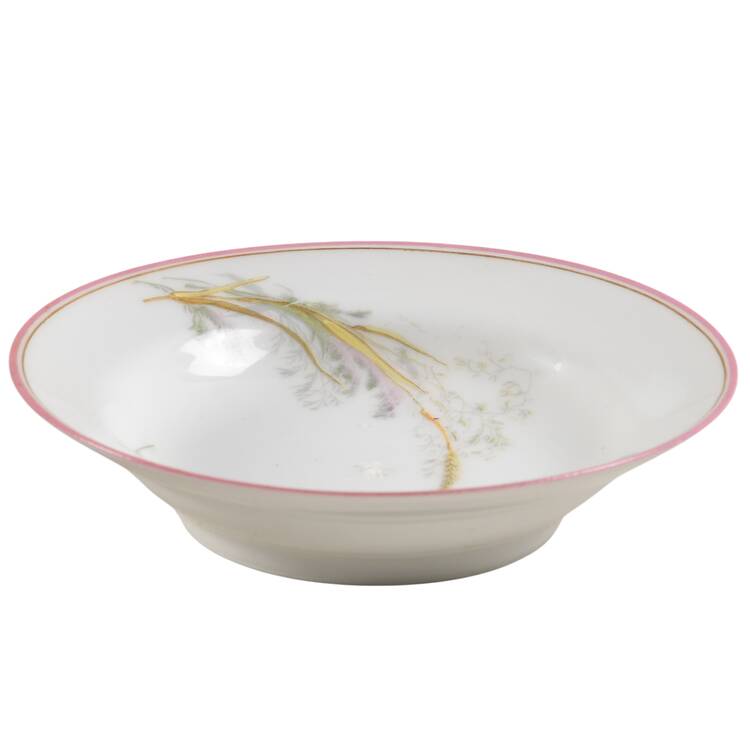 Meadow Visitors (Pink Trim) Fruit/Dessert (Sauce) Bowl