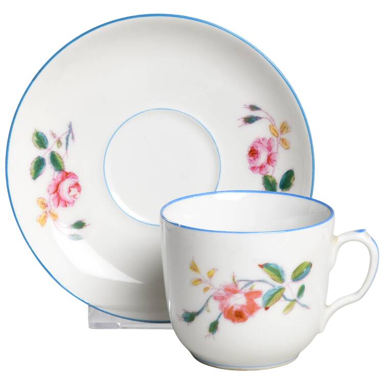 H5213 Flat Cup & Saucer Set by Haviland