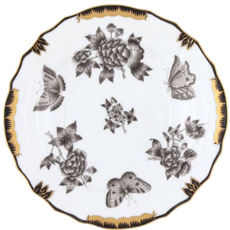 Fortuna-Black (VBONX) Salad Plate