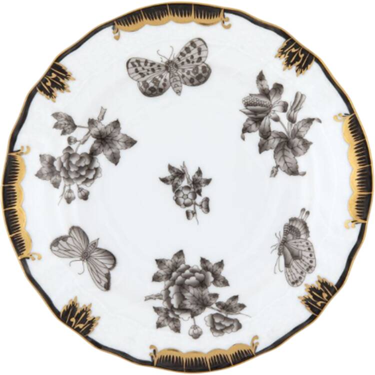 Fortuna-Black (VBONX) Bread & Butter Plate