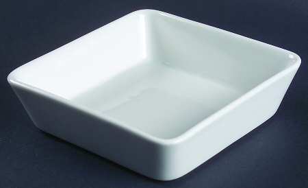 Teema White (IItala Stamp) 5" Square Dish