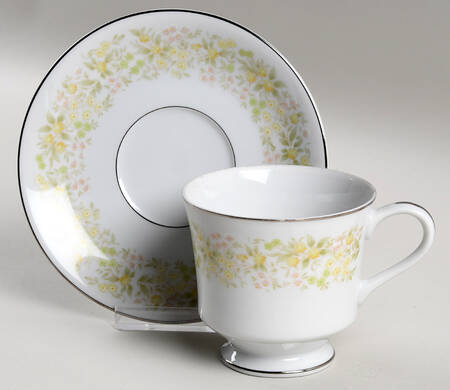 Rosette Footed Cup & Saucer Set