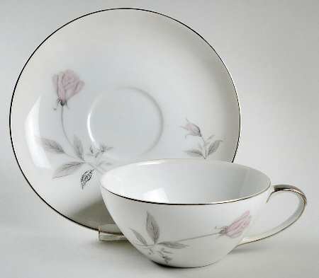 First Love Flat Cup & Saucer Set by Imperial (Japan)
