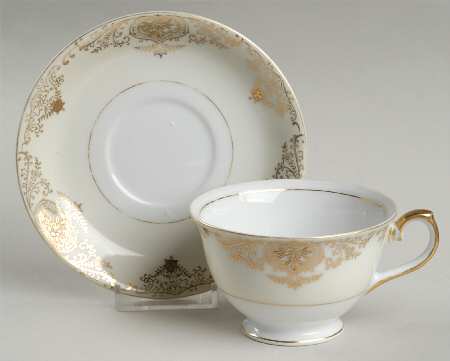 Groton Footed Cup & Saucer Set