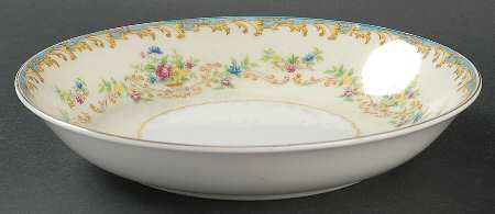 Jacqueline (Blue Edge) Coupe Soup Bowl