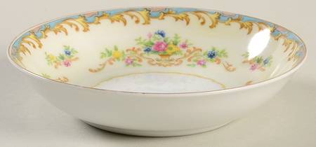 Jacqueline (Blue Edge) Fruit/Dessert (Sauce) Bowl