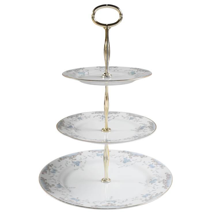 Seville 13 7/8"-14 1/4" 3-Tiered Serving Tray(DP,SP,BB) HC