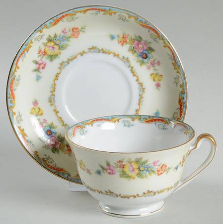 Valerie Footed Cup & Saucer Set