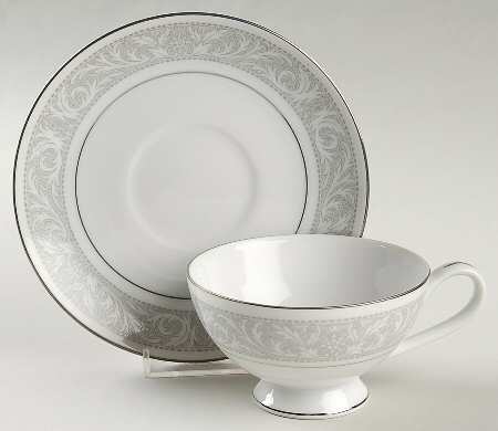 Whitney Footed Cup & Saucer Set