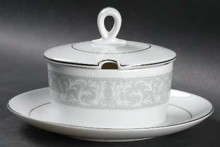 Whitney Mayonnaise with Attached Underplate & Lid