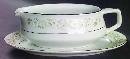 Wild Flower Gravy Boat & Underplate/Relish