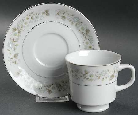 Wild Flower Footed Cup & Saucer Set