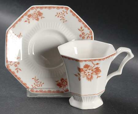 Bittersweet Footed Demitasse Cup & Saucer Set